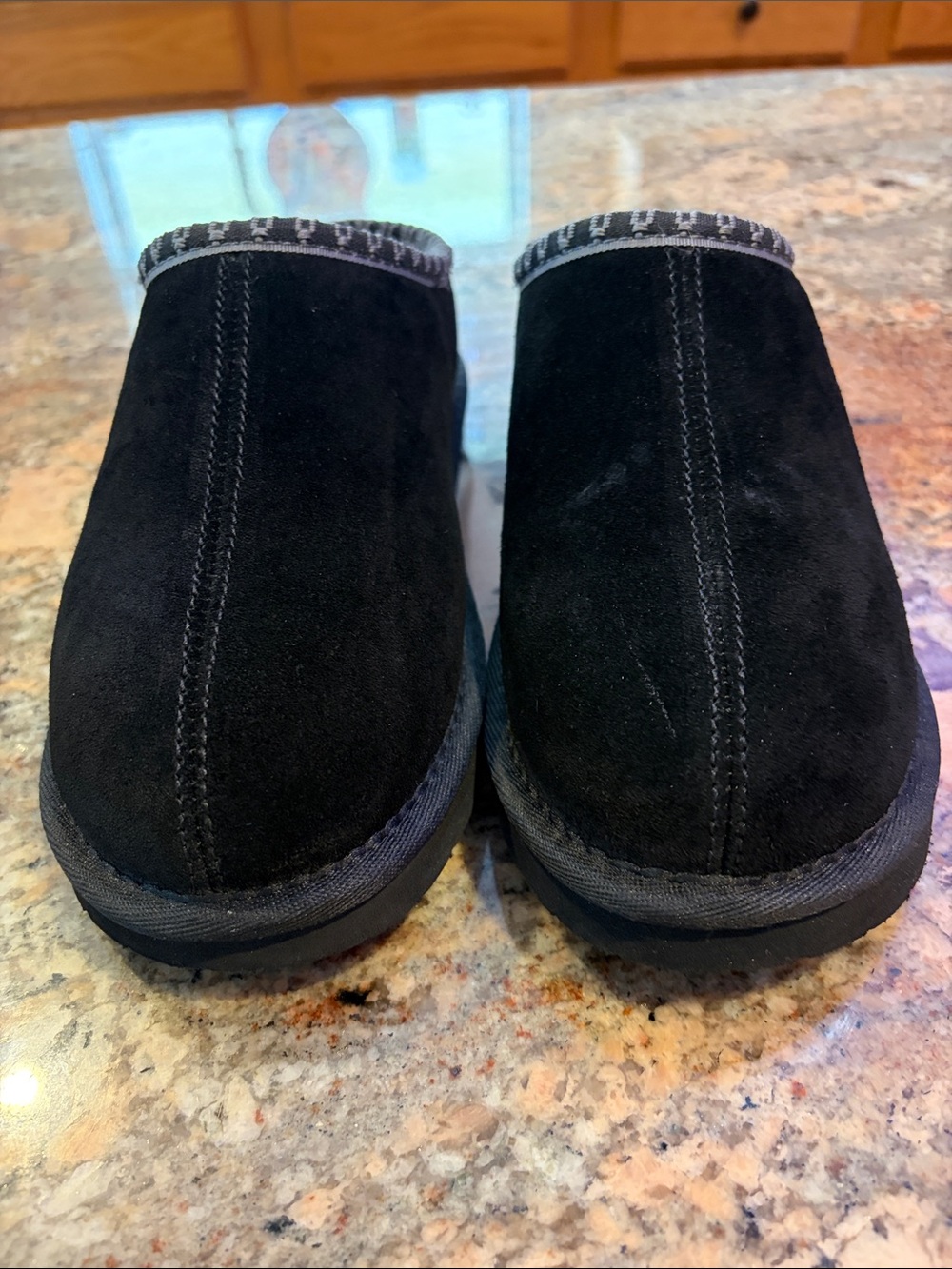 BearPaw Black Women’s size 7 Suede Slip-On Loafers